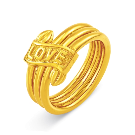 triple coil love ring