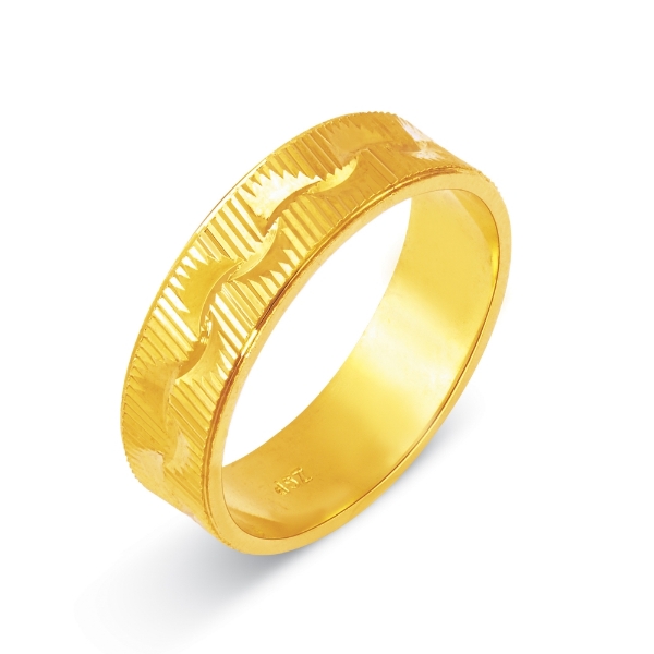 Show details for Vintage Swirl Ring Band Gold Plated Vintage Swirl Ring Band