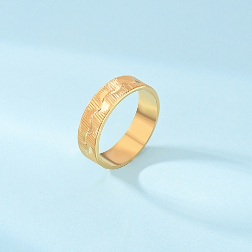 swirl gold plated ring