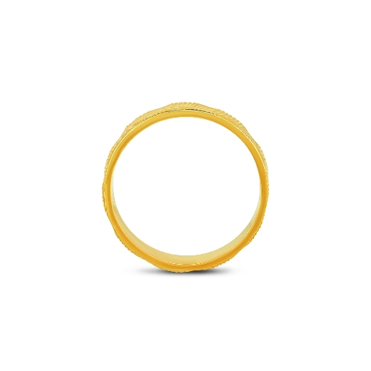 wave line textured ring