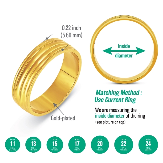 layering ring gold plated