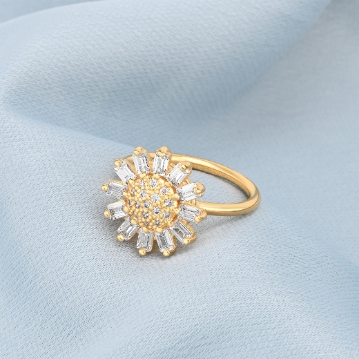 sunflower fashion ring