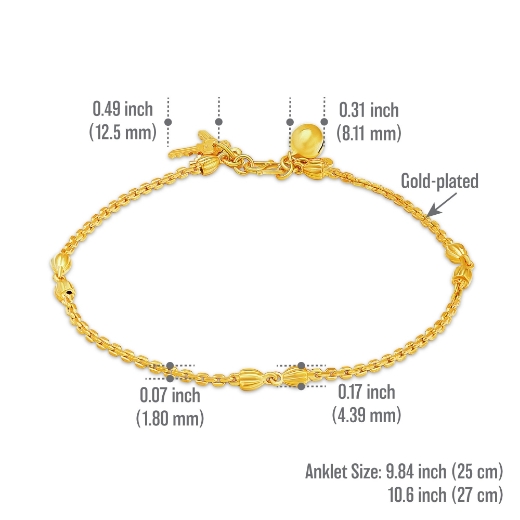 key anklet measurement
