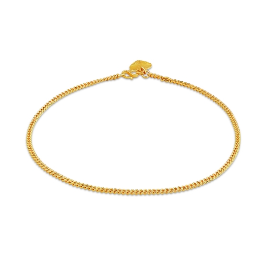 Heart Curb Chain Anklet