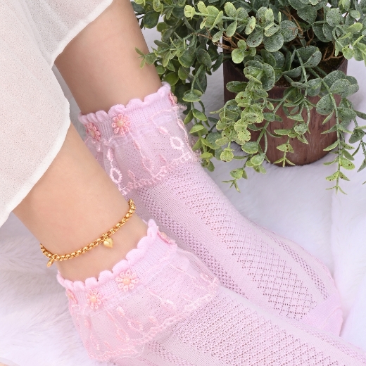 gold plated heart anklet for kids