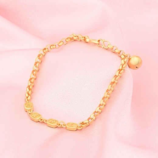 kid gold plated anklet girl