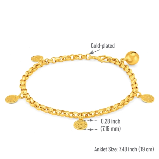 coin anklet measurement