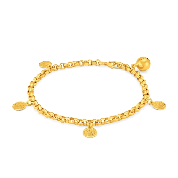 Show details for Medallion Coin Chain Anklet Gold Plated for Kids Medallion Coin Anklet Kids