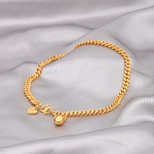 plain curb chain anklet