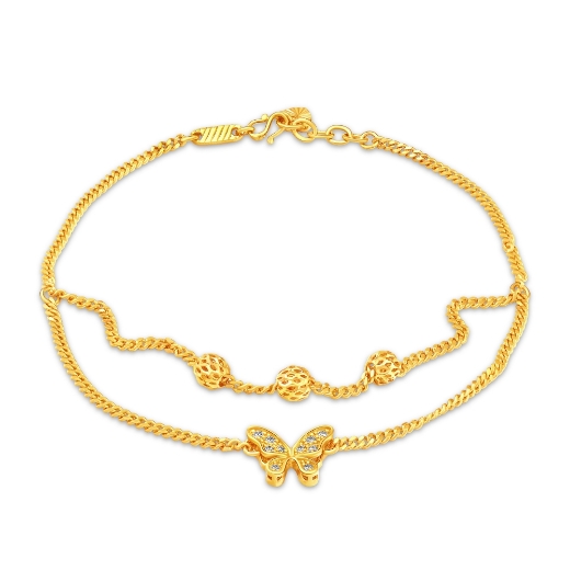 Layered Butterfly Anklet
