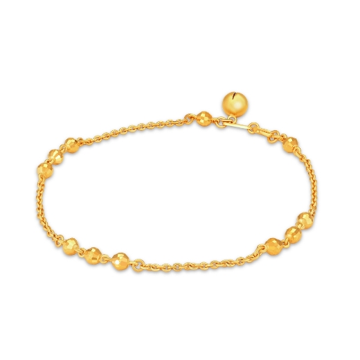 Triple Bead Chain Anklet