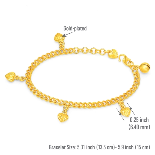 kid heart bracelet measurement