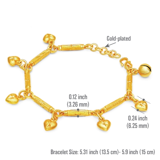 gelang mini heart measurement