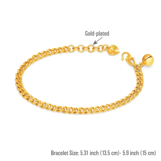kid simple curb chain bracelet measurement