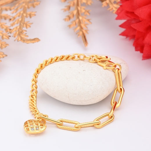 heart mix chain bracelet