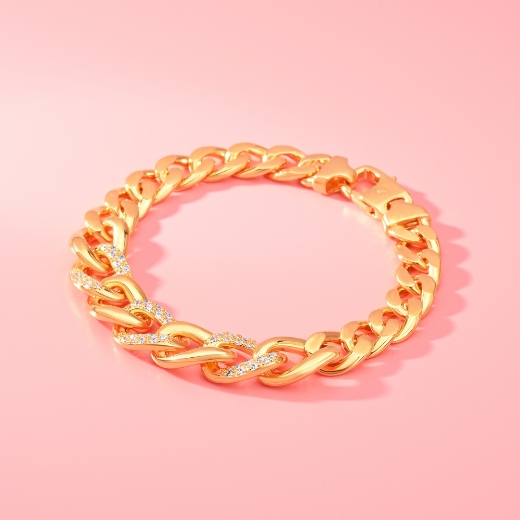 cz twisted bracelet