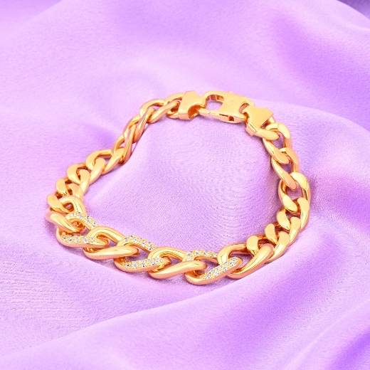 cz twisted chain bracelet