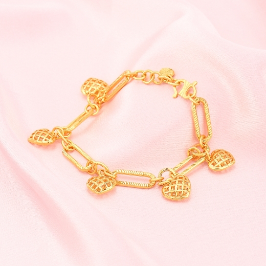 paperclip bracelet with heart