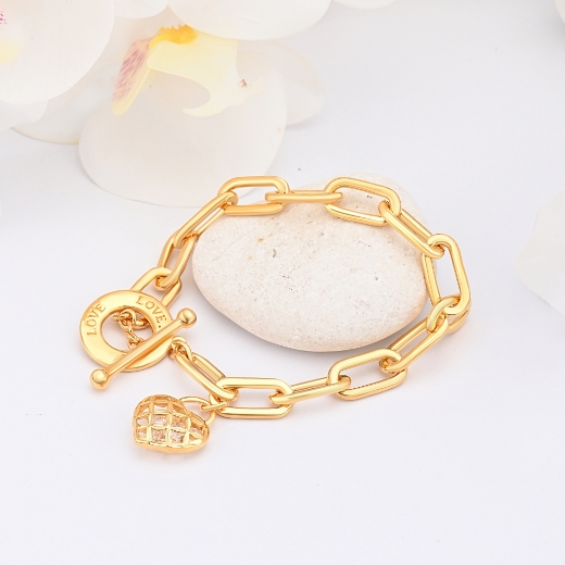 paperclip love bracelet