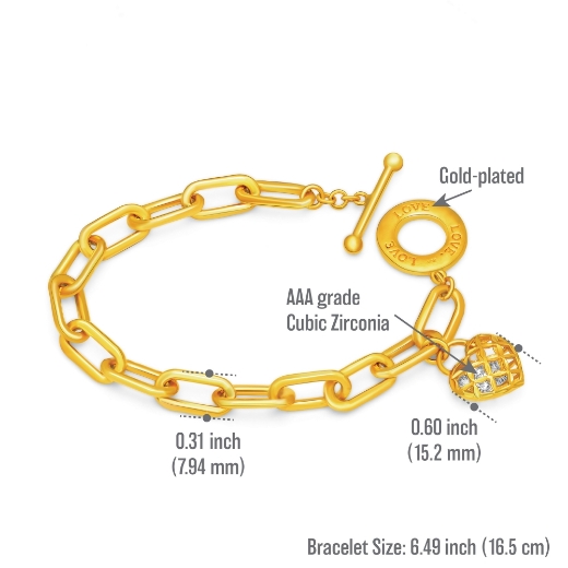 paperclip bracelet measurement 16.5cm