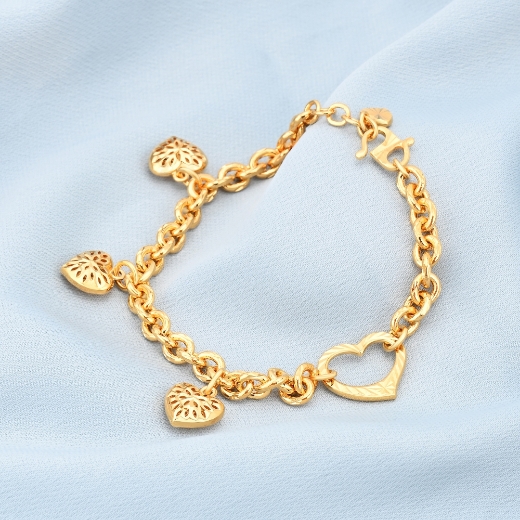 duo heart bracelet