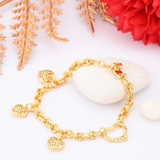 hearts chain bracelet