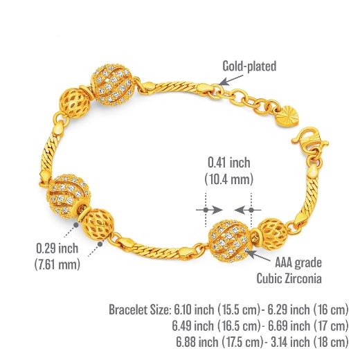 gelang tangan bola measurement