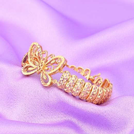butterfly gold plated bracelet