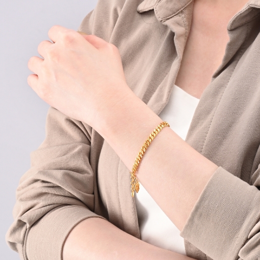 plain cuban bracelet for women
