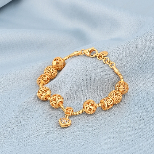 cz heart charm bracelet