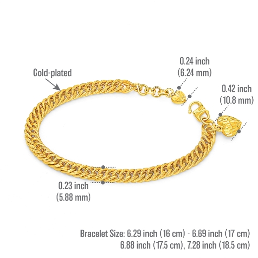 thick curb chain measurement