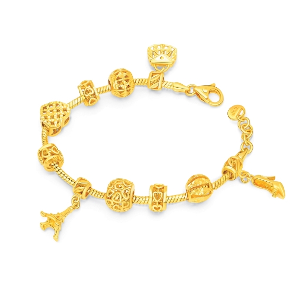 Show details for Mini Fashion Icon Charm Bracelet Gold Plated Mini Fashion Charm Bracelet