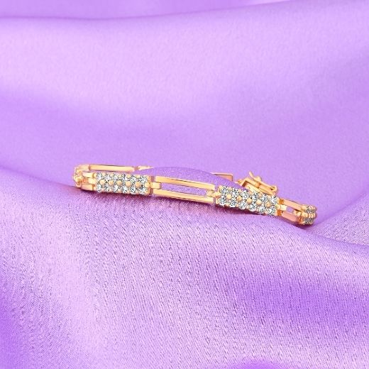 cz bar bracelet