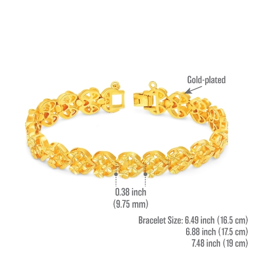 gelang tangan heart link measurement
