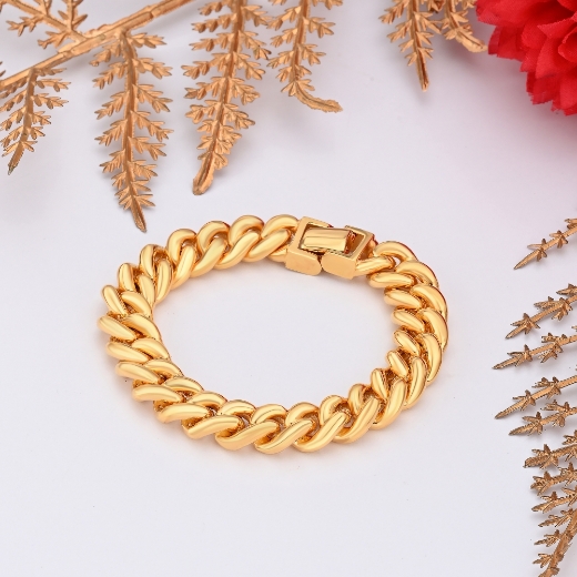 thick gold plated curb chain
