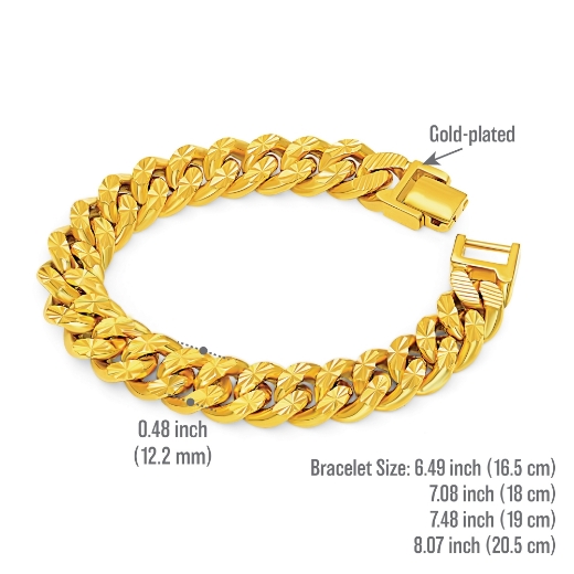 gelang chunky chain measurement