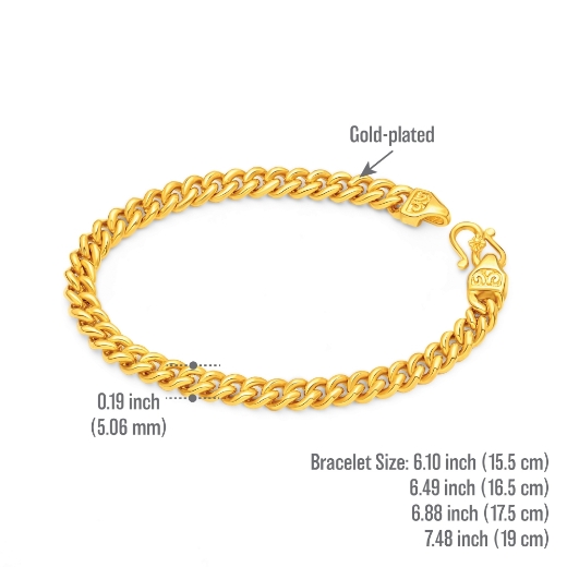 thin curb bracelet measurement