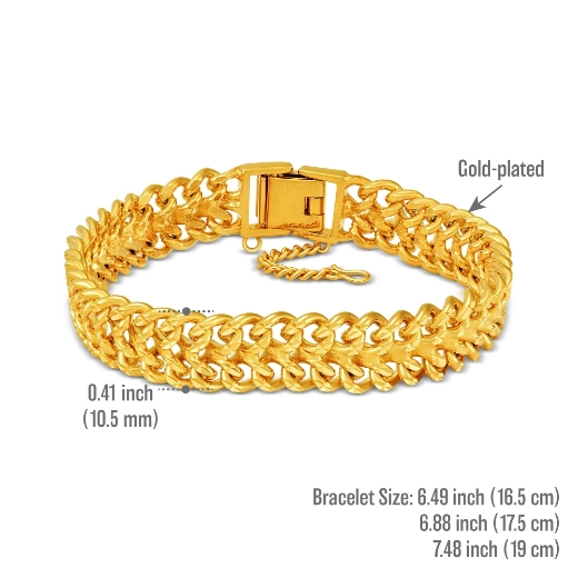 double curb link bracelet measurement