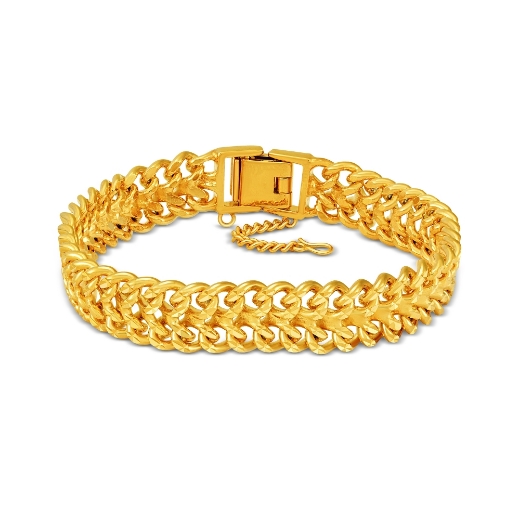 Double Curb Chain Link Bracelet