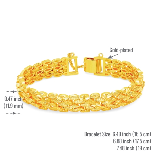 gelang diagonal oval link measurement