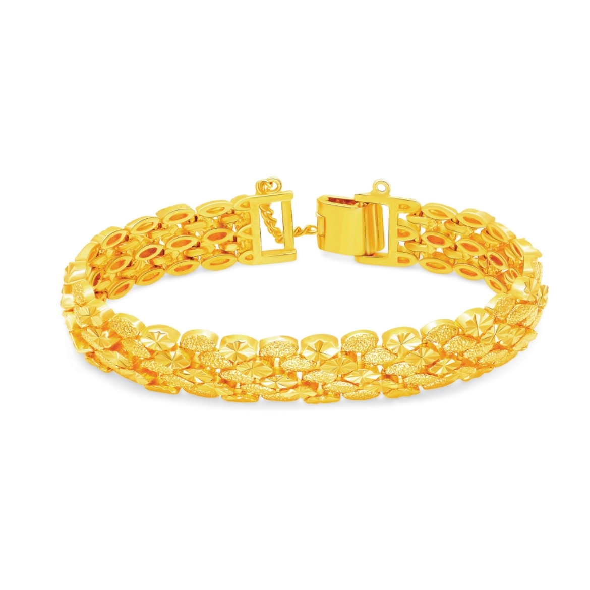 Diagonal Mini Oval Link Bracelet
