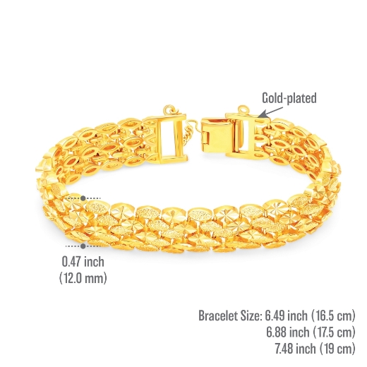 mini oval link bracelet measurement
