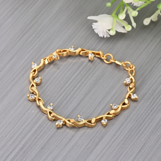 cz gold plated bracelet