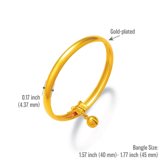 kid plain bangle measurement