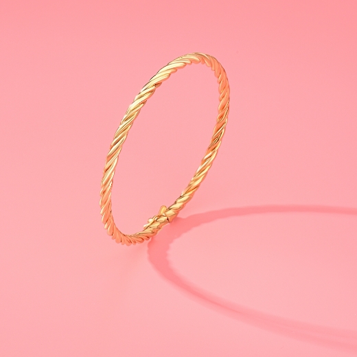 classic gold plated bangle