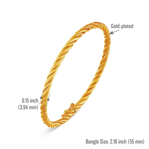 twisted bangle measurement 55mm
