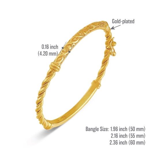 twisted bangle measurement