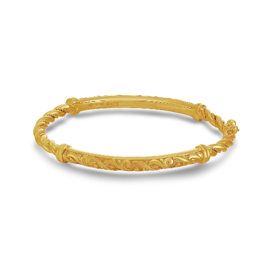 patterned twist bangle