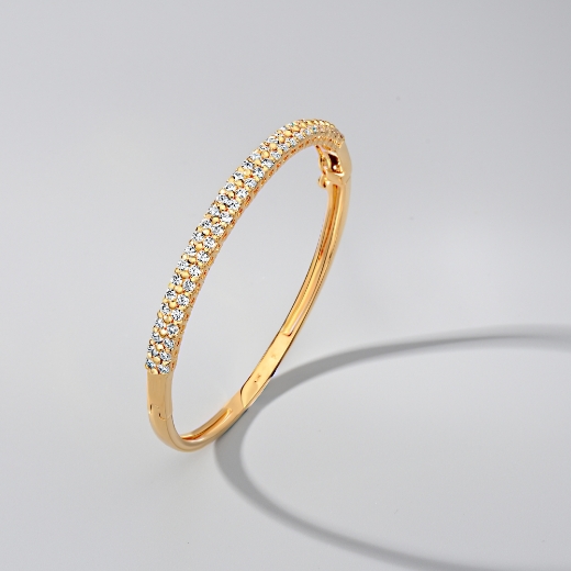 Double Layer Half Eternity Bangle