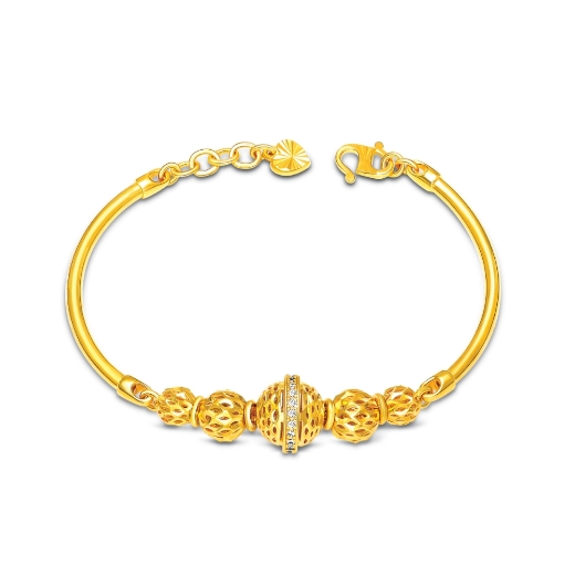 Mix Bead Ball Bangle